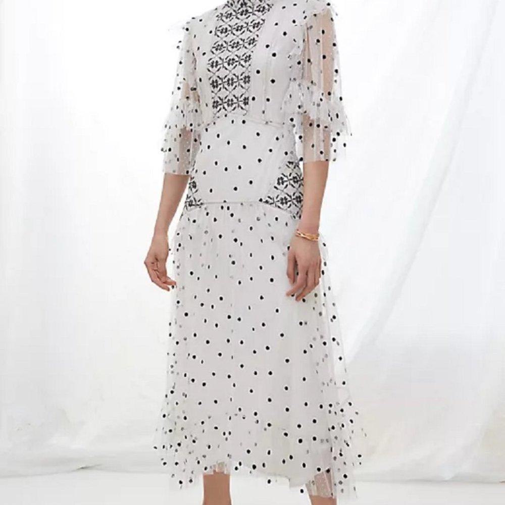 Anthropologie Maxi Tulle Dress SZ 14 Formal - Picture 4 of 5